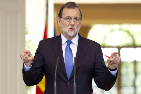 Pressekonferenz mit Mariano Rajoy in Madrid