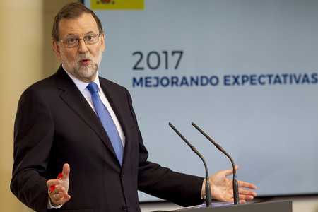 Pressekonferenz mit Mariano Rajoy in Madrid