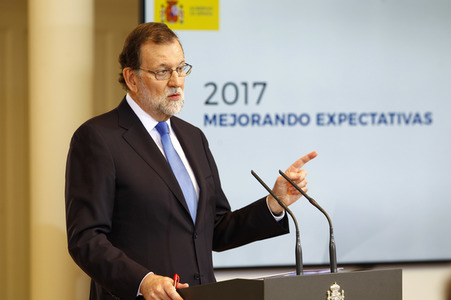 Pressekonferenz mit Mariano Rajoy in Madrid