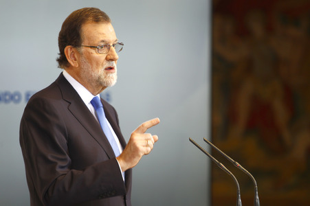 Pressekonferenz mit Mariano Rajoy in Madrid
