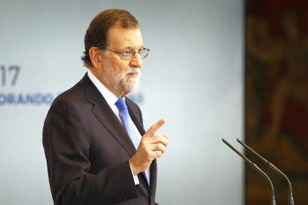 Pressekonferenz mit Mariano Rajoy in Madrid