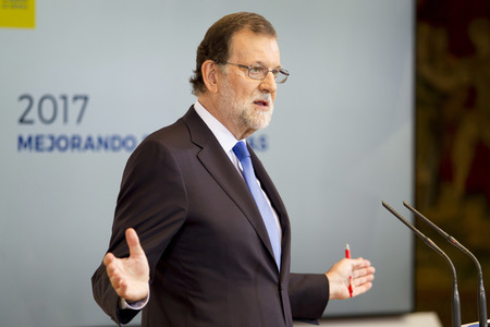 Pressekonferenz mit Mariano Rajoy in Madrid