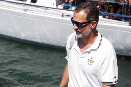 König Felipe im Real Club Náutico de Palma