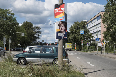 Bundestagswahlkampf-Plakate in Berlin