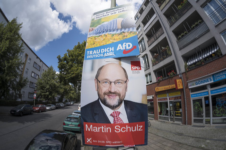 Bundestagswahlkampf-Plakate in Berlin