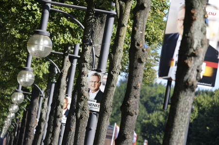 Bundestagswahlkampf-Plakate in Berlin