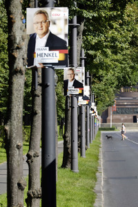Bundestagswahlkampf-Plakate in Berlin