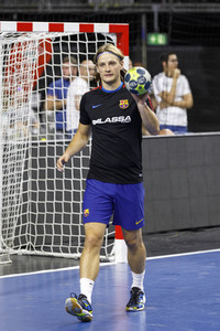 Handballspiel THW Kiel vs. FC Barcelona Lassa in Köln