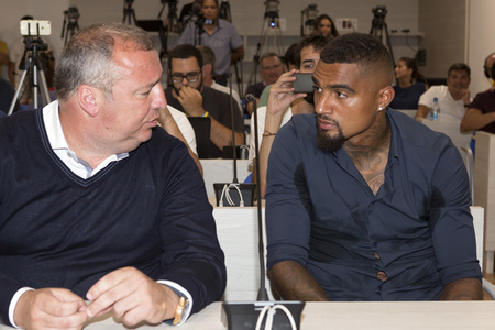Pressekonferenz mit Kevin Prince Boateng in Las Palmas