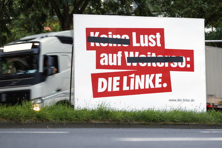 Bundestagswahlkampf-Plakate in Köln