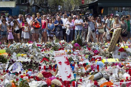 Las Ramblas nach dem Terroranschalg in Barcelona