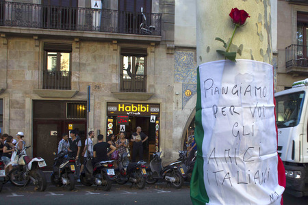 Las Ramblas nach dem Terroranschalg in Barcelona