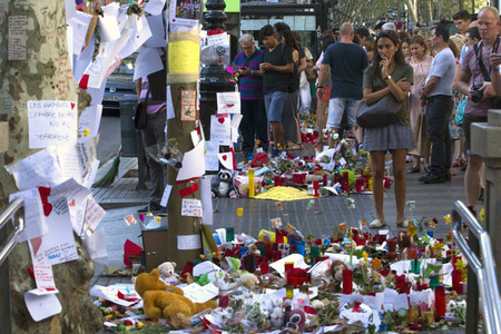 Las Ramblas nach dem Terroranschalg in Barcelona