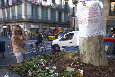 Las Ramblas nach dem Terroranschalg in Barcelona