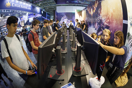 Computerspielmesse Gamescom 2017 in Köln