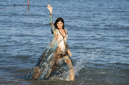 Photocall mit Isabeli Fontana in Venedig