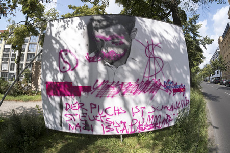 Bundestagswahlkampf-Plakate in Berlin