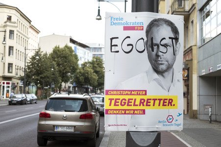 Bundestagswahlkampf-Plakate in Berlin