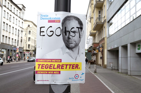 Bundestagswahlkampf-Plakate in Berlin