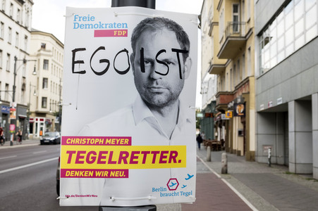 Bundestagswahlkampf-Plakate in Berlin