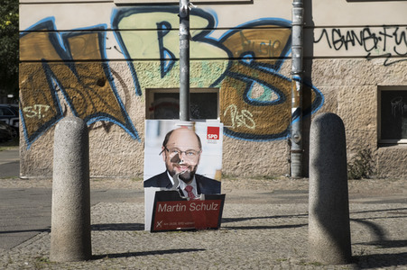 Bundestagswahlkampf-Plakate in Berlin