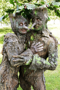 GEEK ART: Baumwesen / Tree-Beings Bodypainting