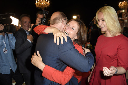 TV-Duell der Spitzenkandidaten zur Bundestagswahl 2017 in Berlin