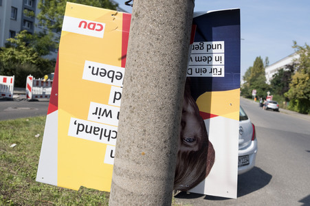 Bundestagswahlkampf-Plakate in Berlin