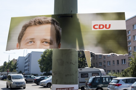 Bundestagswahlkampf-Plakate in Berlin