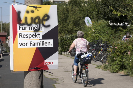 Bundestagswahlkampf-Plakate in Berlin