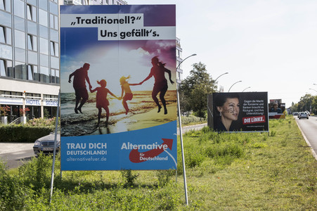 Bundestagswahlkampf-Plakate in Berlin