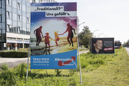 Bundestagswahlkampf-Plakate in Berlin