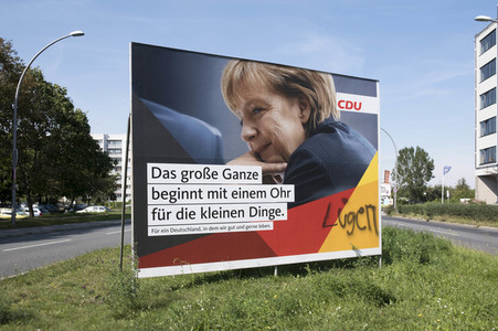 Bundestagswahlkampf-Plakate in Berlin