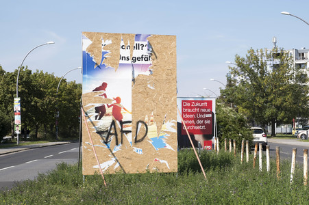 Bundestagswahlkampf-Plakate in Berlin
