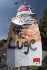 Bundestagswahlkampf-Plakate in Berlin