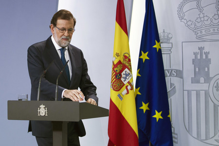 Pressekonferenz mit Mariano Rajoy in Madrid
