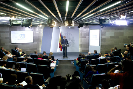 Pressekonferenz mit Mariano Rajoy in Madrid