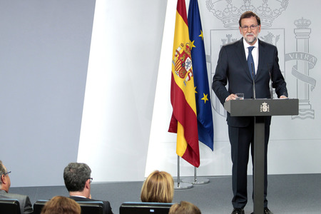 Pressekonferenz mit Mariano Rajoy in Madrid