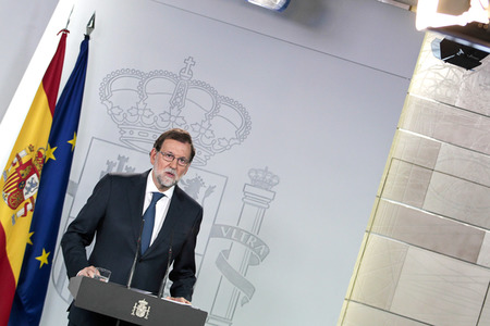 Pressekonferenz mit Mariano Rajoy in Madrid