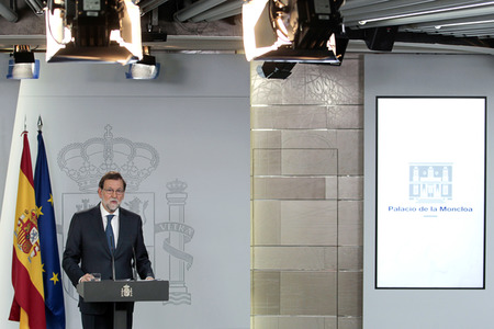 Pressekonferenz mit Mariano Rajoy in Madrid