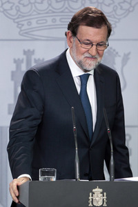 Pressekonferenz mit Mariano Rajoy in Madrid