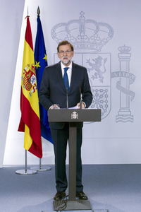 Pressekonferenz mit Mariano Rajoy in Madrid