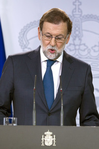 Pressekonferenz mit Mariano Rajoy in Madrid