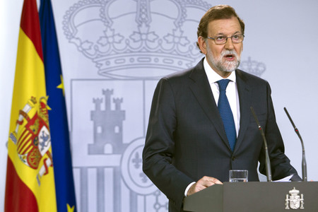 Pressekonferenz mit Mariano Rajoy in Madrid