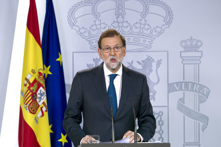Pressekonferenz mit Mariano Rajoy in Madrid