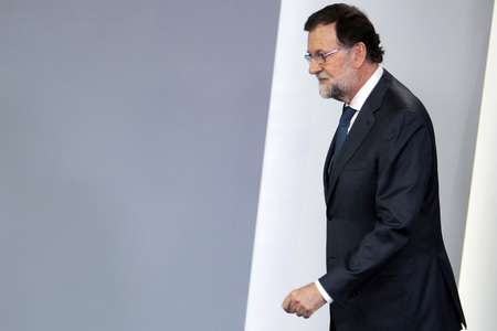Pressekonferenz mit Mariano Rajoy in Madrid