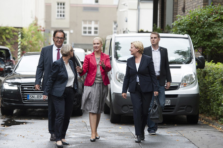 Wahlkampfaktion von Manuela Schwesig in Berlin