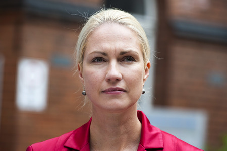 Wahlkampfaktion von Manuela Schwesig in Berlin