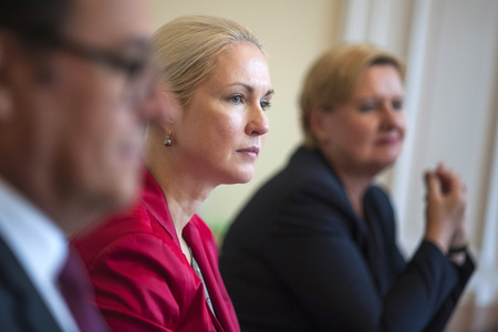 Wahlkampfaktion von Manuela Schwesig in Berlin