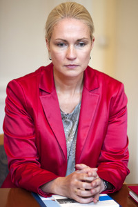 Wahlkampfaktion von Manuela Schwesig in Berlin